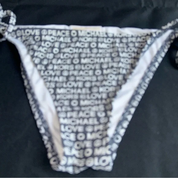 Micheal Kors Peace Love Bikini Bottoms Size Large - Picture 2 of 5